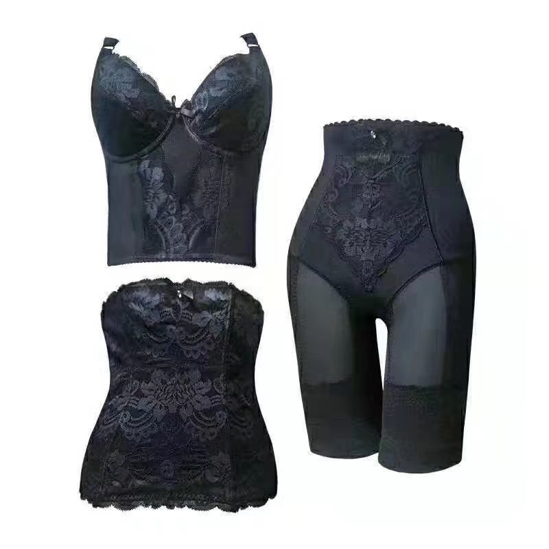 莎图蜜伊克温娜莱卡花漾样漫语身材管理器长文胸聚拢保健胸罩长文胸xs