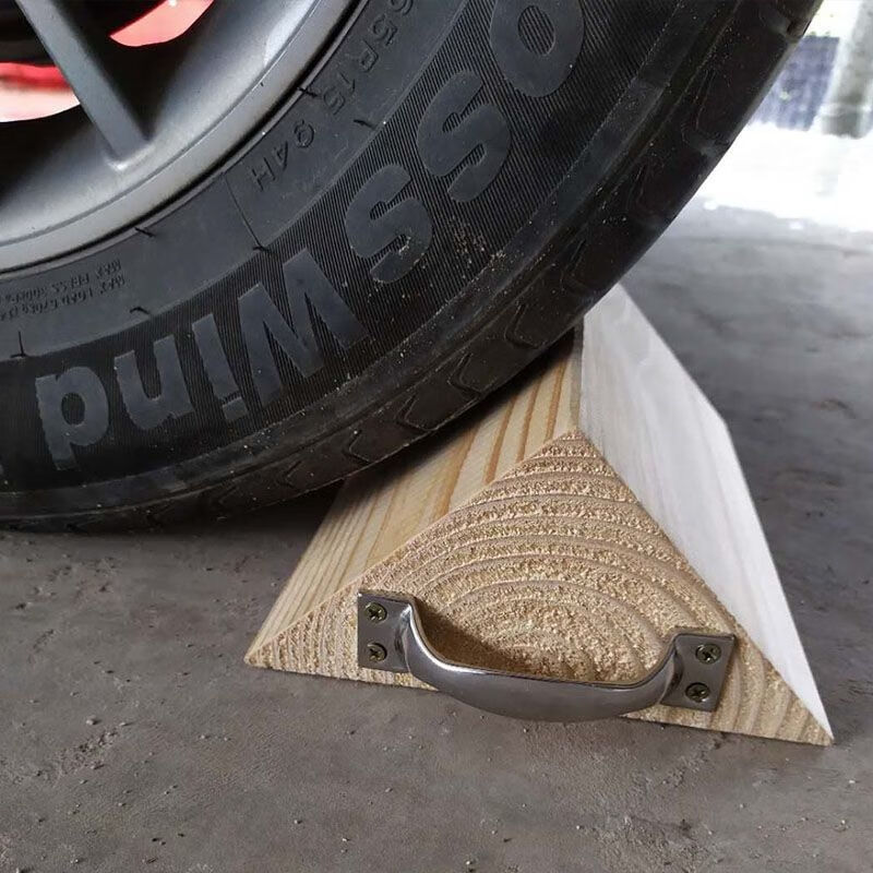 定制适用汽车三角木止退器大货车专用防滑溜挡轮胎定位停车阻车木楔子