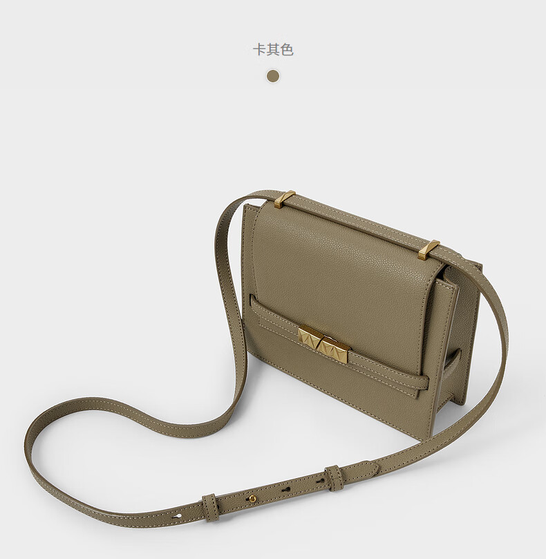 charles&keith2021秋新品ck2-80270633包包女包单肩包 khaki卡其  