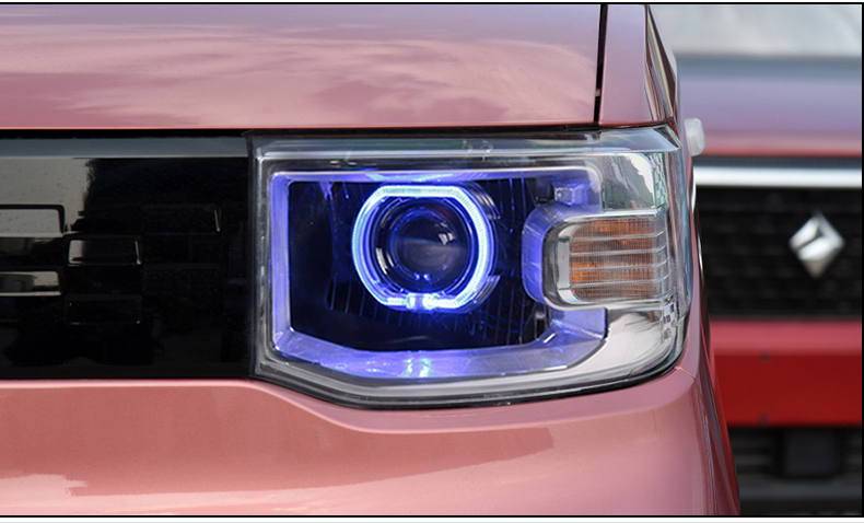 五菱宏光miniev改装大灯总成原厂大灯海5透镜led双光透镜大灯总成