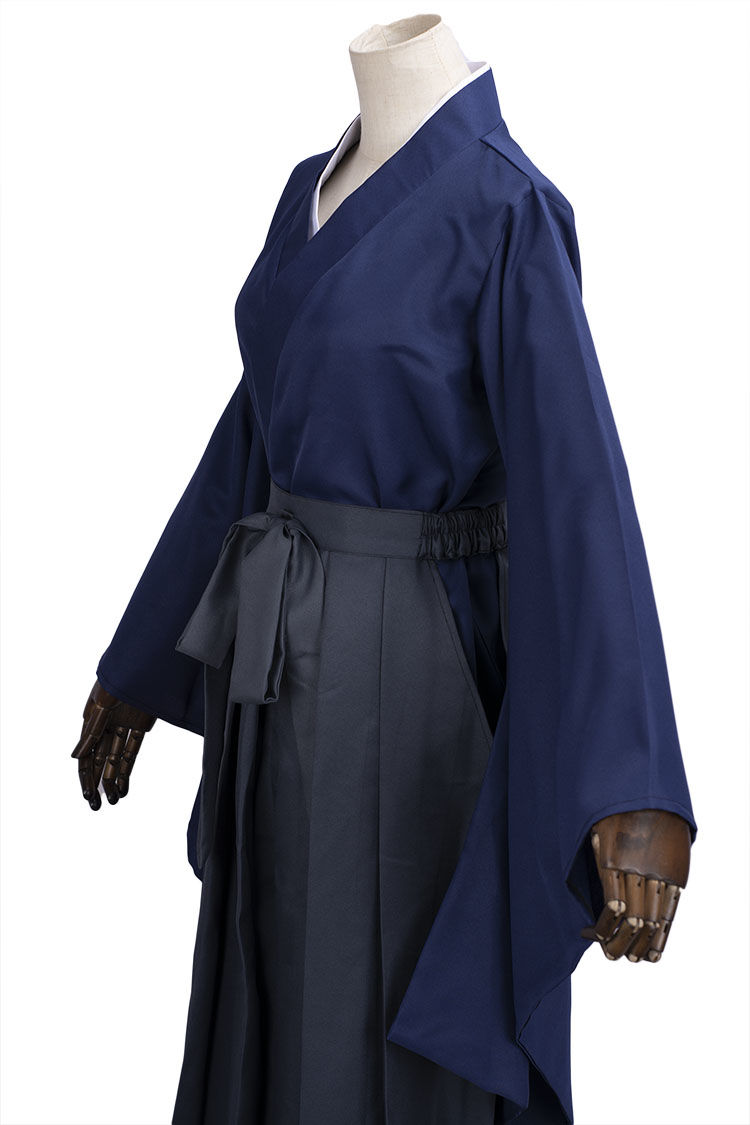 现货浪客剑心 绯村剑心拔刀斋 cos和服 剑道服 cosplay服装 男s 红色