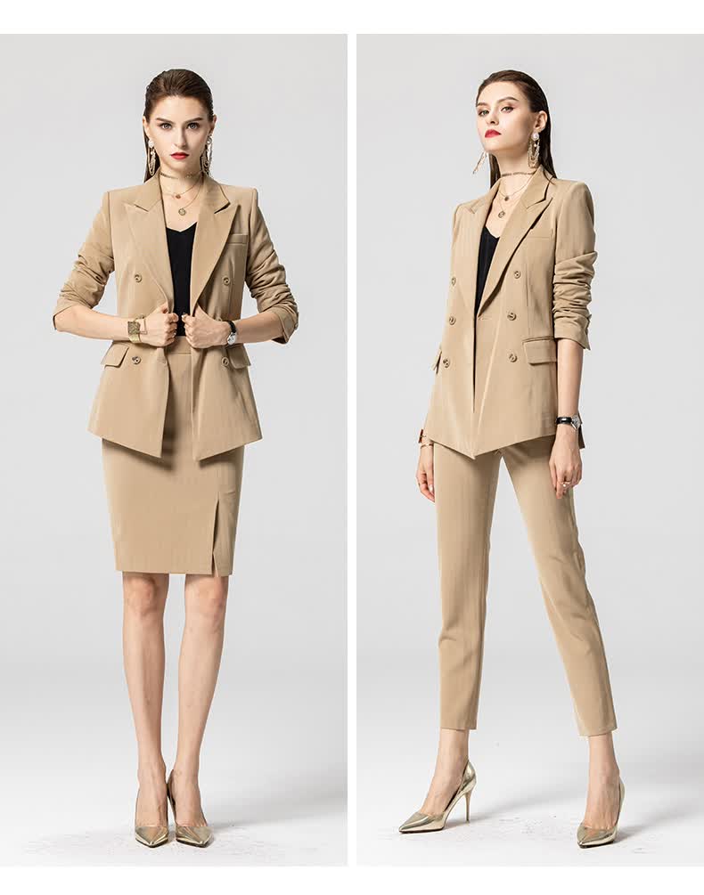 睿诺高端职业套装女英伦风ol时尚商务面试正装气质休闲西装工作服西装