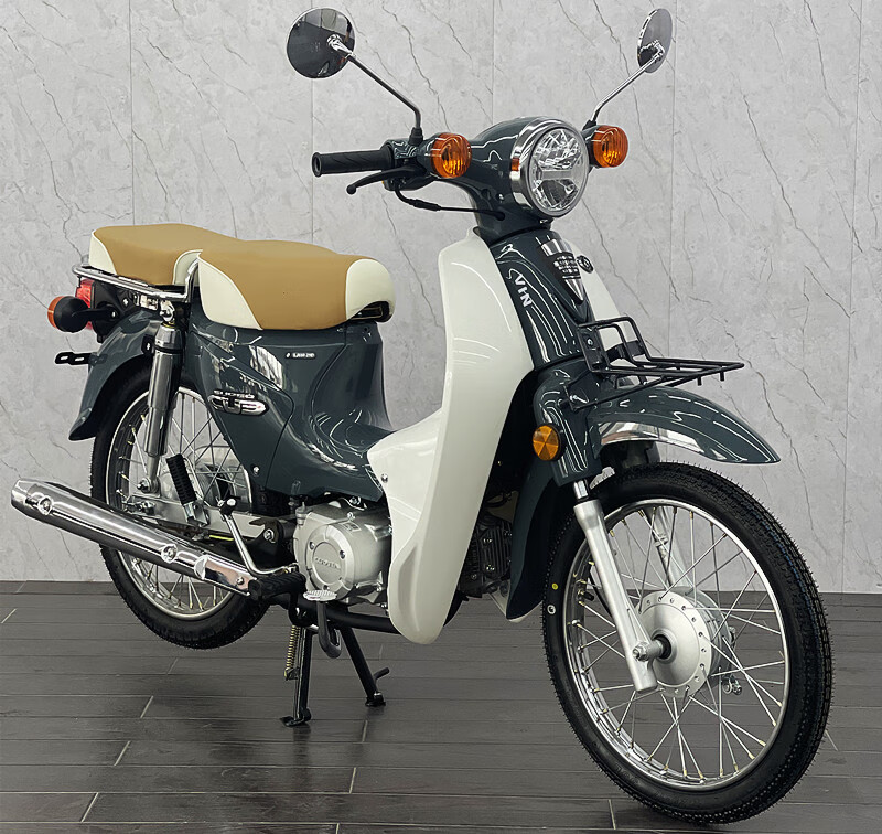 洛嘉后浪弯梁复古摩托车110两轮国四电喷嘉陵coco幼兽全国可蓝牌 天池