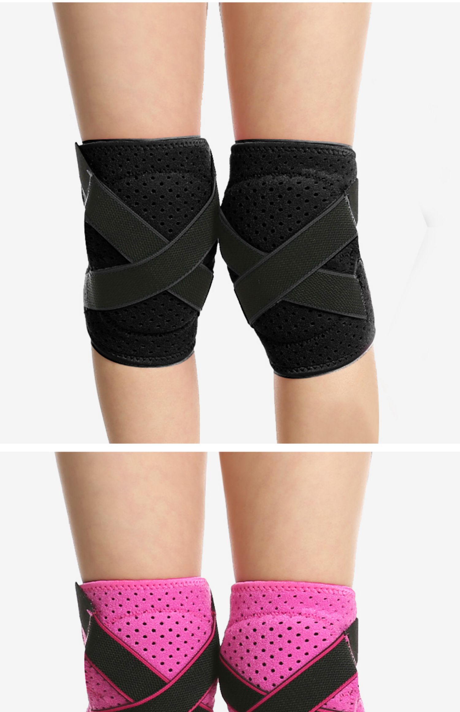 舞蹈护膝运动跳舞女膝跪地护膝盖儿童瑜伽跪膝垫防滑防脱升级款加厚