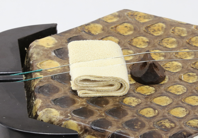 二胡音垫鹿皮二胡滤音垫消除杂音垫子二胡消音弱音器胡琴乐器配件