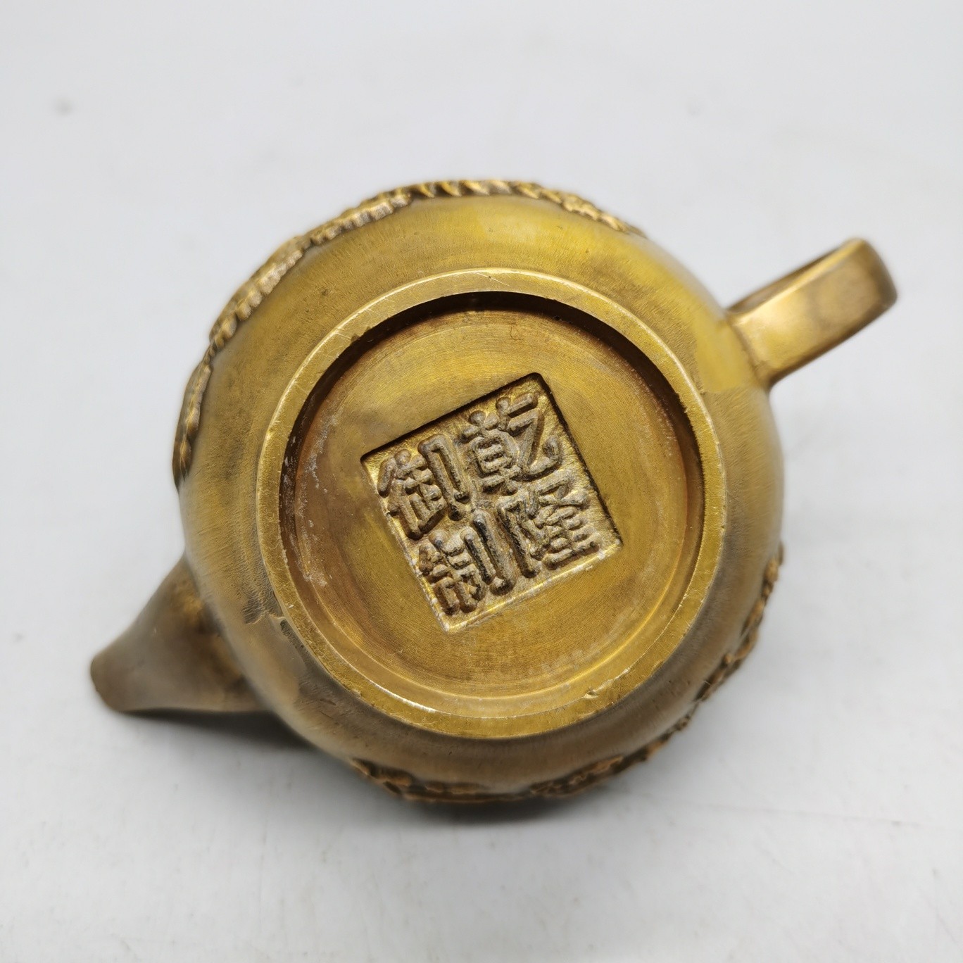 铜壶古董古玩铜壶大清乾隆年制老物件酒壶地摊捡漏 实用水壶 图片色