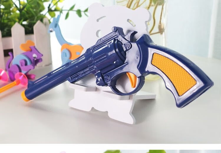 儿童软弹玩具竞技玩具发射安全吸盘子弹男孩可以发射连发射击类 左轮4