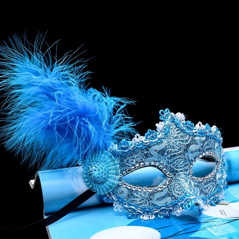 冰雪奇缘公主万圣面具女半脸派对化妆假面舞会万圣节儿童道具华贵公主