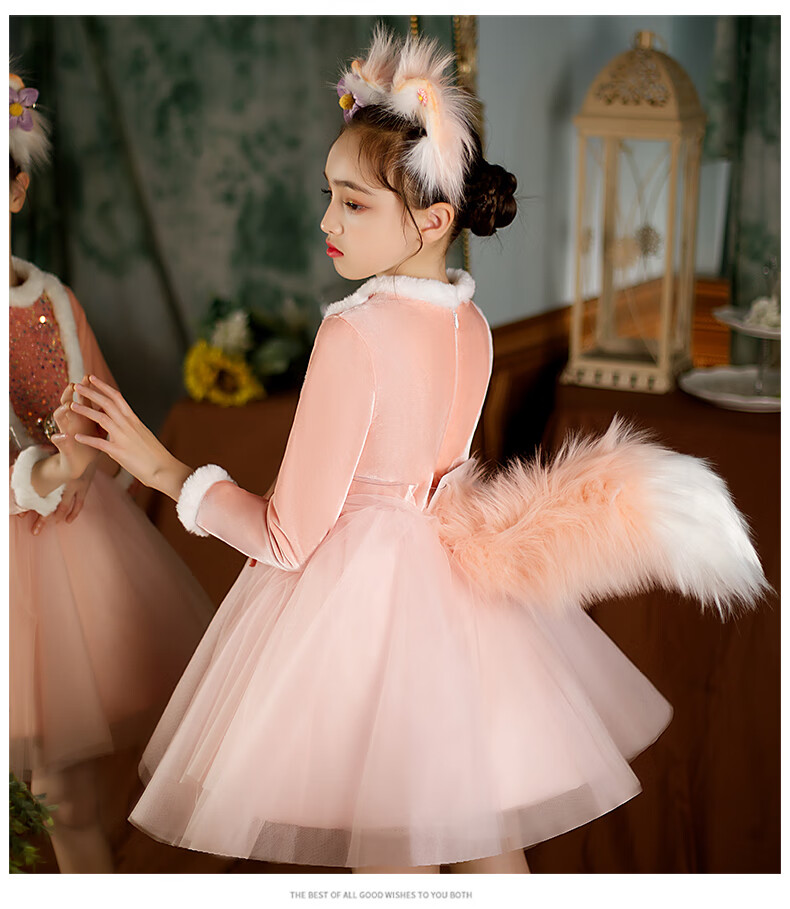 橦华圣诞节服饰儿童圣诞节儿童服装cosplay玲娜贝儿小狐狸装扮演出服