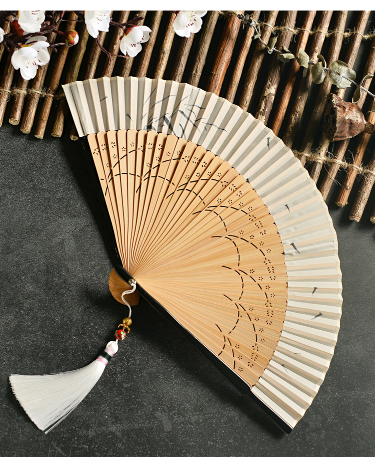 风扇子折扇女式汉服 中国风 素雅和风 百搭风格特色小