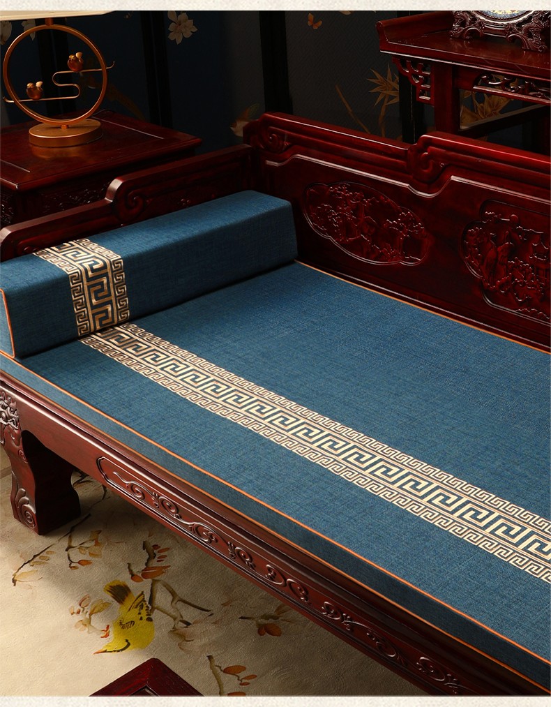 华幔盛庭中式红木家具坐垫防滑罗汉床垫子高档防滑座垫定制新中式沙发