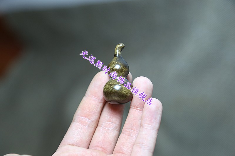 金丝楠木雕龙头小葫芦手捻阴沉木小叶桢楠随身文玩手把件摆件车挂189
