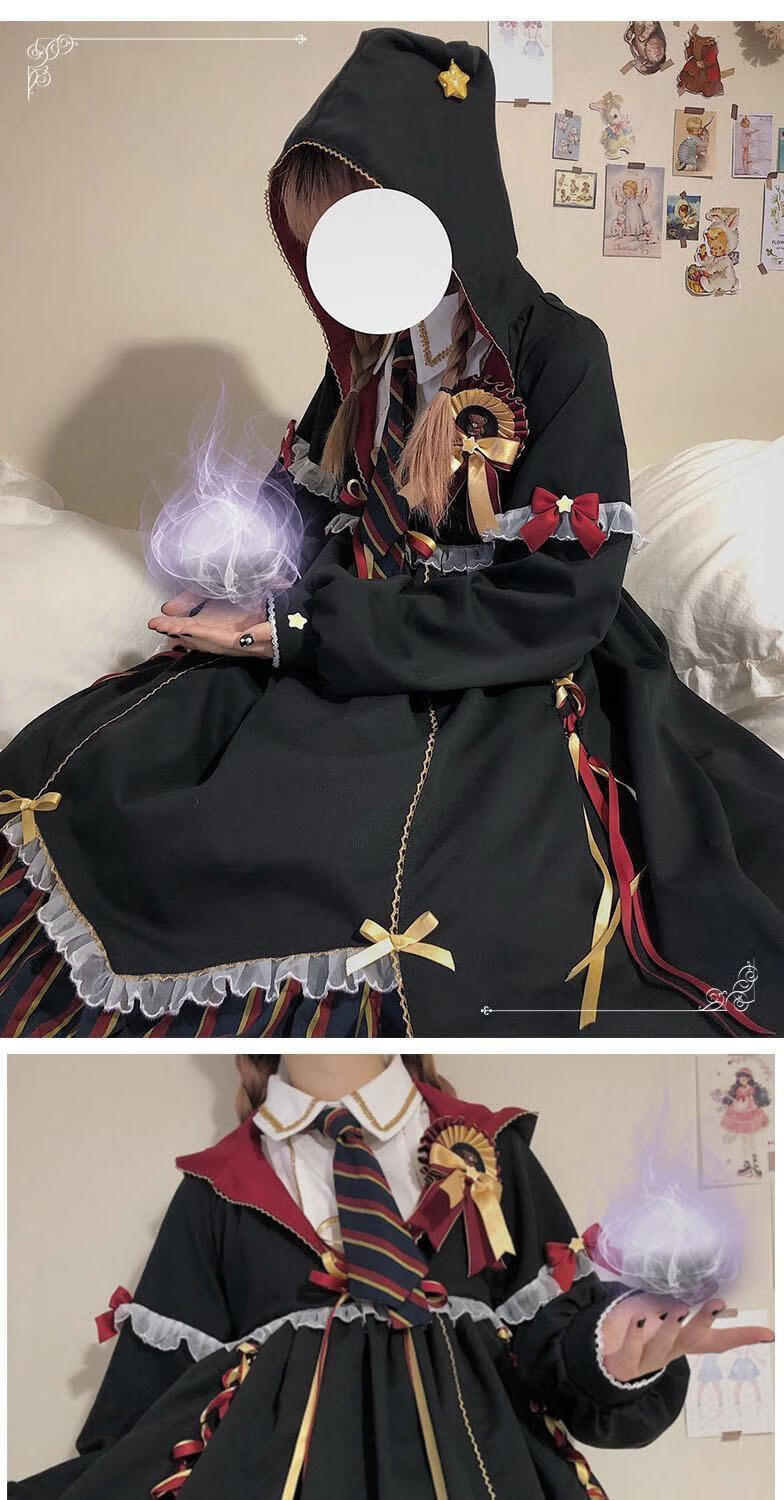 洛丽塔儿童暗黑系 洛丽塔现货全款lolita裙op魔法少女小女巫炼金洋装