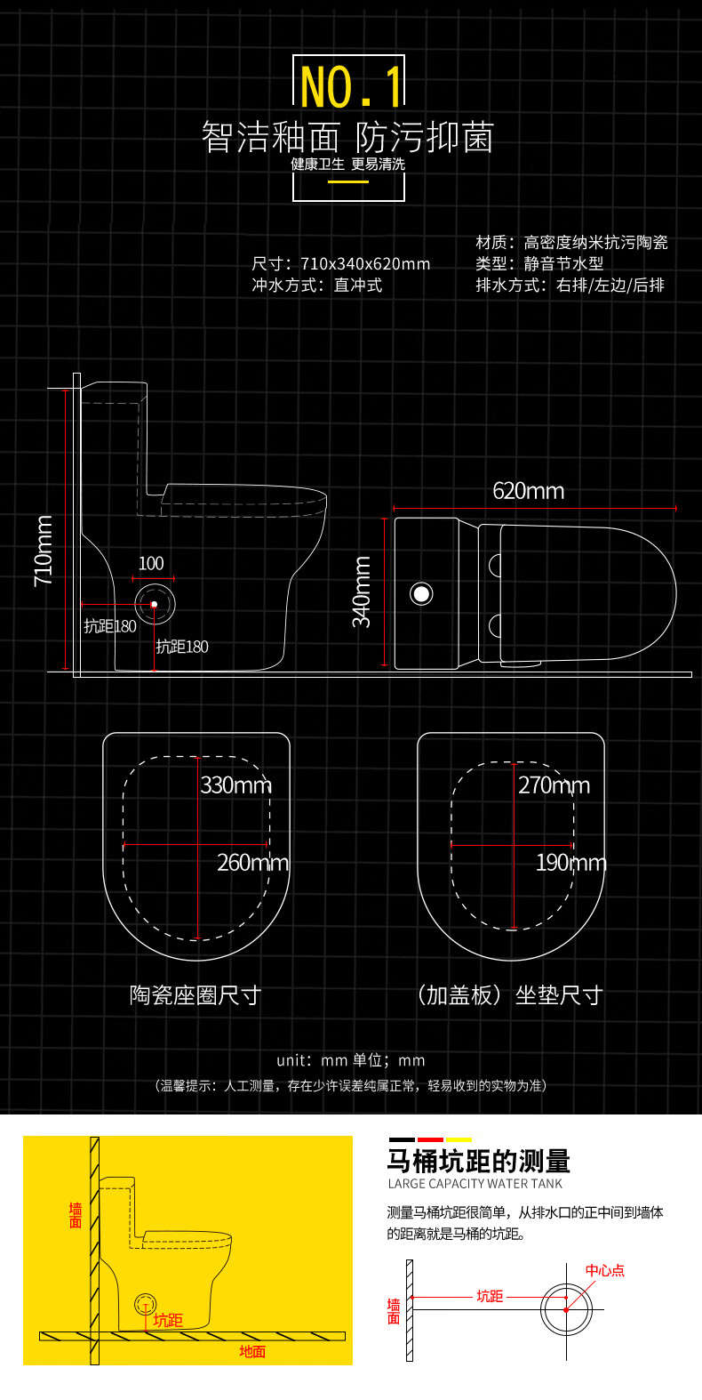 马桶预留尺寸图图片