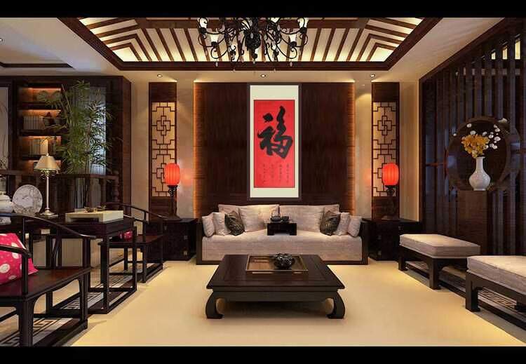晨兴得 画轴空白卷轴生宣中堂对联立轴全绫精装裱四尺竖轴横幅万年红