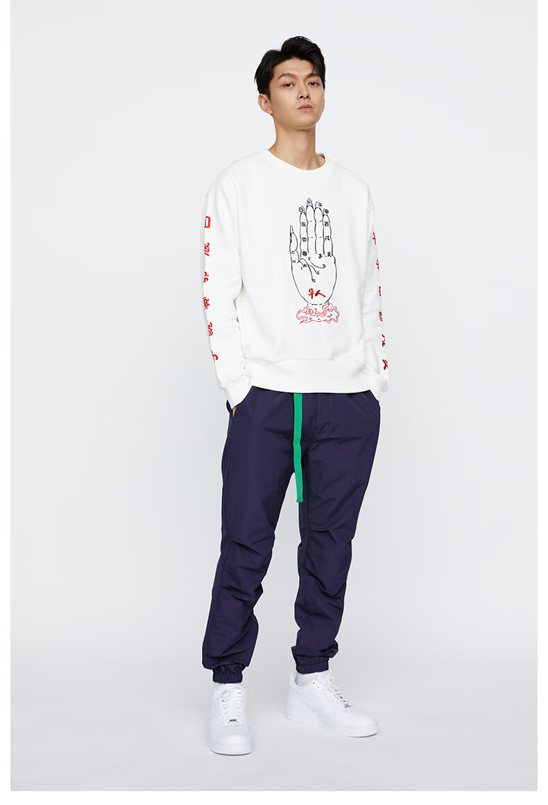 【clot clottee】手相印花套头卫衣 华人系列 白色 陈冠希主理 白色