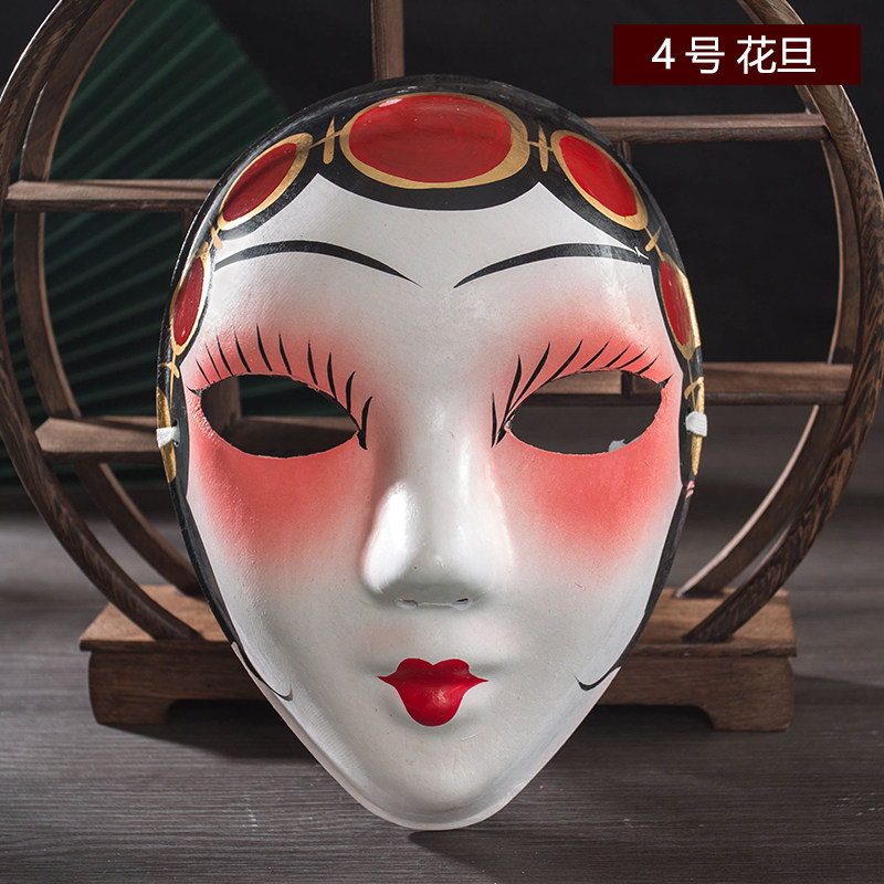 戏曲说唱国潮京剧脸谱面具川剧孙悟空全脸儿童可戴变脸幼儿园李靖