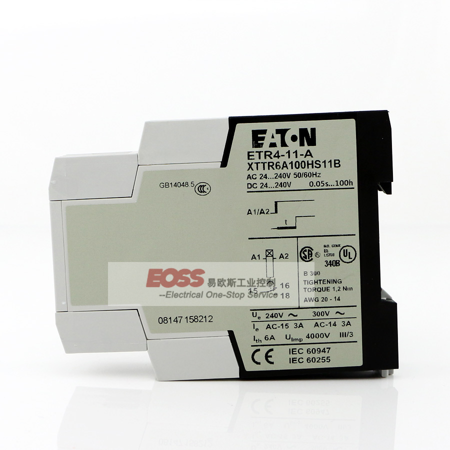 eatonmoeller伊顿穆勒时间继电器etr411a全新原装现货进口
