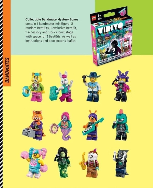 lego乐高43101 vidiyo人仔抽抽乐盲盒音乐乐队成员抽抽乐 一整套12个