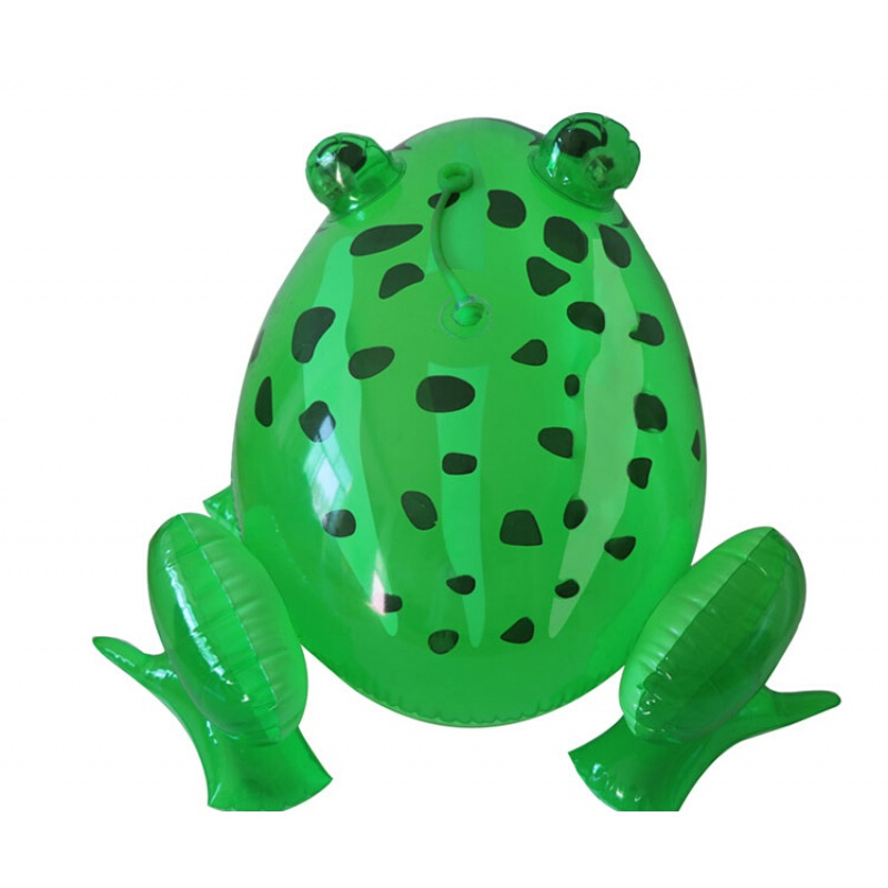 塑料充气青蛙pvc绳会跳夜市玩具地摊气球长棒同款敲打卡通修补胶水