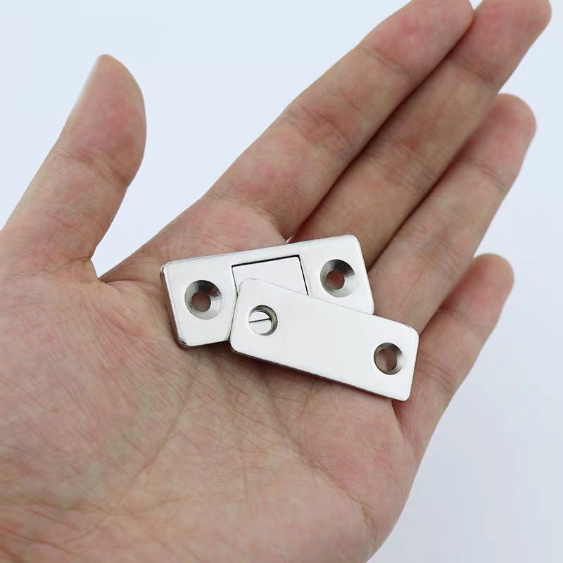 门吸超薄隐形免打孔推拉门吸铁衣柜门磁吸柜门抽屉防夹手强磁粘贴2对