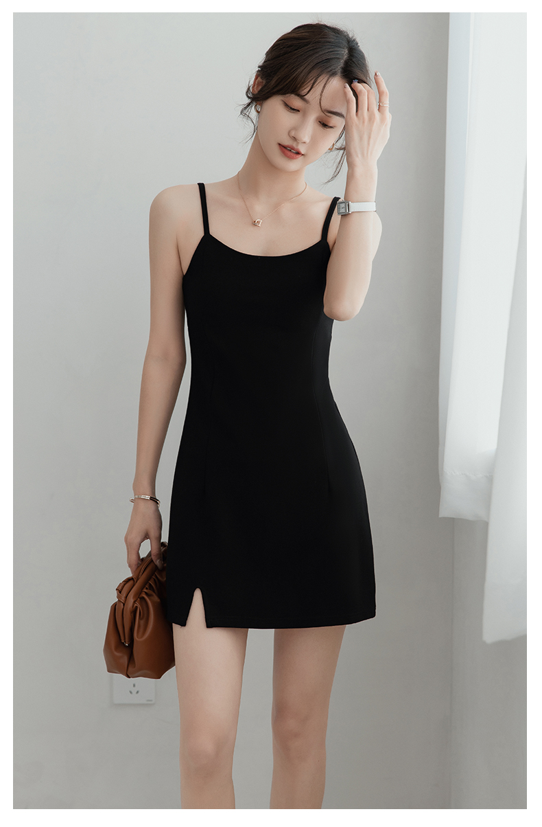 小短裙吊带连衣裙女夏外穿短裙修身显瘦气质内搭性感包臀弹力打底