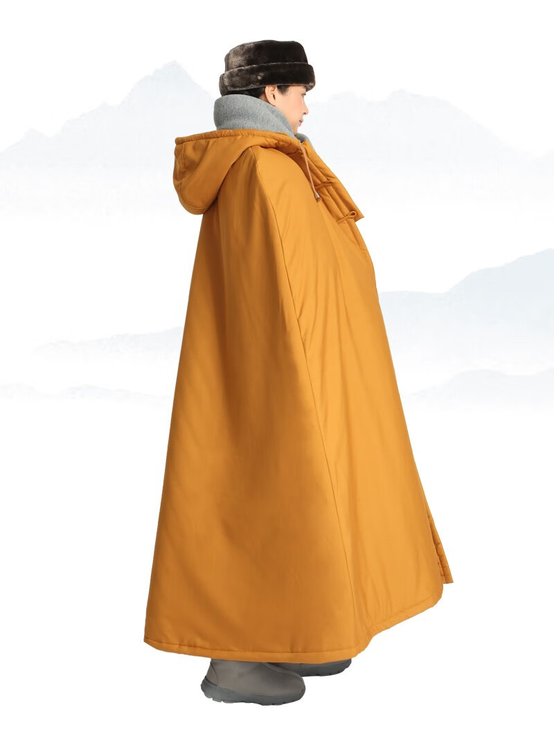 【加厚抗寒】僧人衣服冬季打坐披风双层夹棉僧人禅修斗篷男女同款风衣