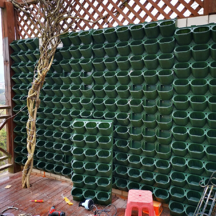 花盆室内外垂直立体绿化工程种植盒植物墙花盆容器挂墙式组合种植槽盒