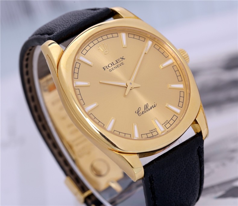 二手95新劳力士切利尼系列18k黄金手动机械男士手表42438