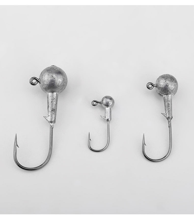 铅头钩软虫钩35gggg路亚软饵钩直柄铅头钩鳜鱼海鲈鱼翘嘴钩5克铅头钩