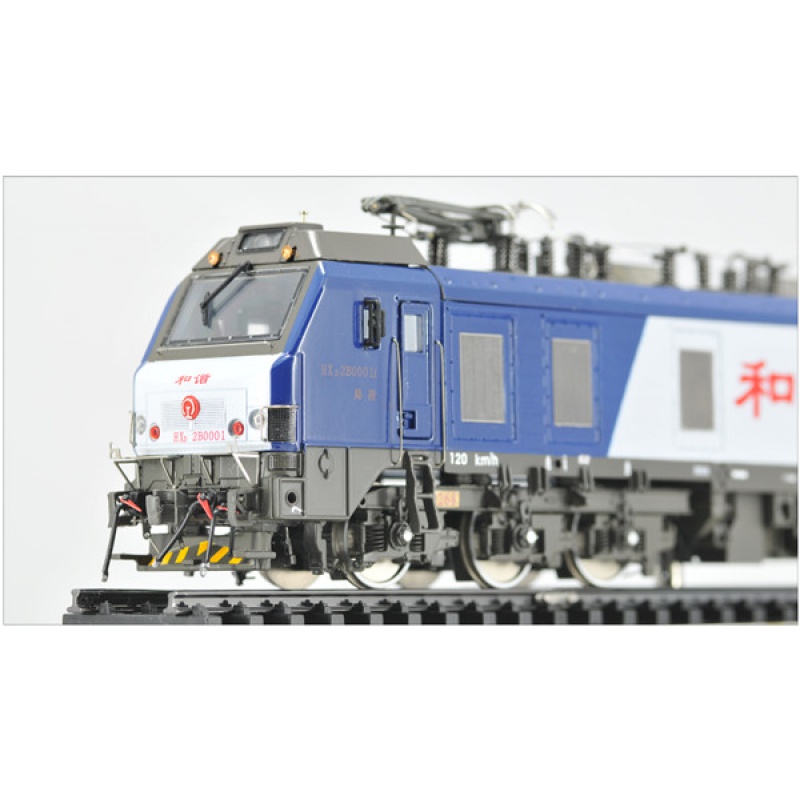 适用于和谐型hxd2b电力机车模型仿真合金火车头静态摆件 1/87复兴号bf