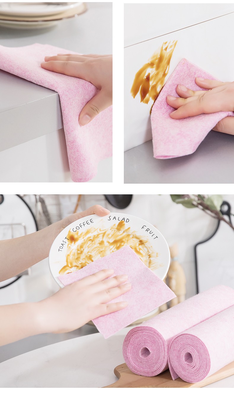 椰壳抹布郑家军椰壳抹布网红抹布竹纤维丝瓜布椰壳洗碗布大卷百洁布