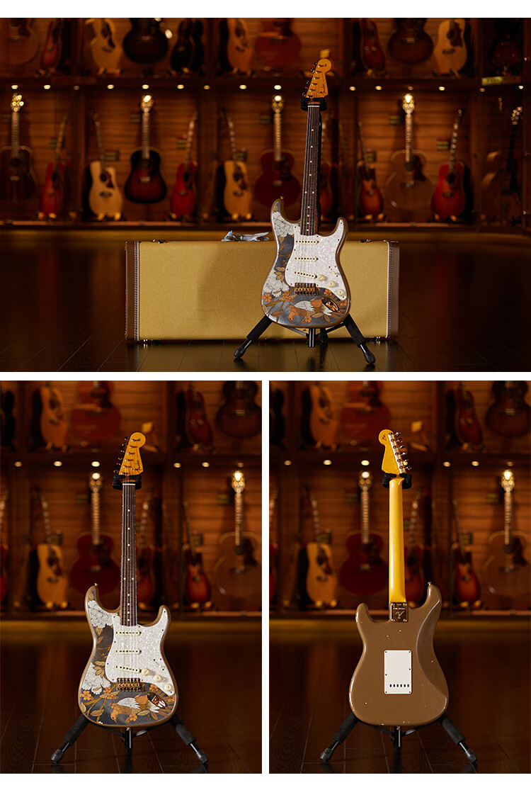 世音琴行fendermbyuriymasterbuiltmasterbuilt金叶子电吉他9216088