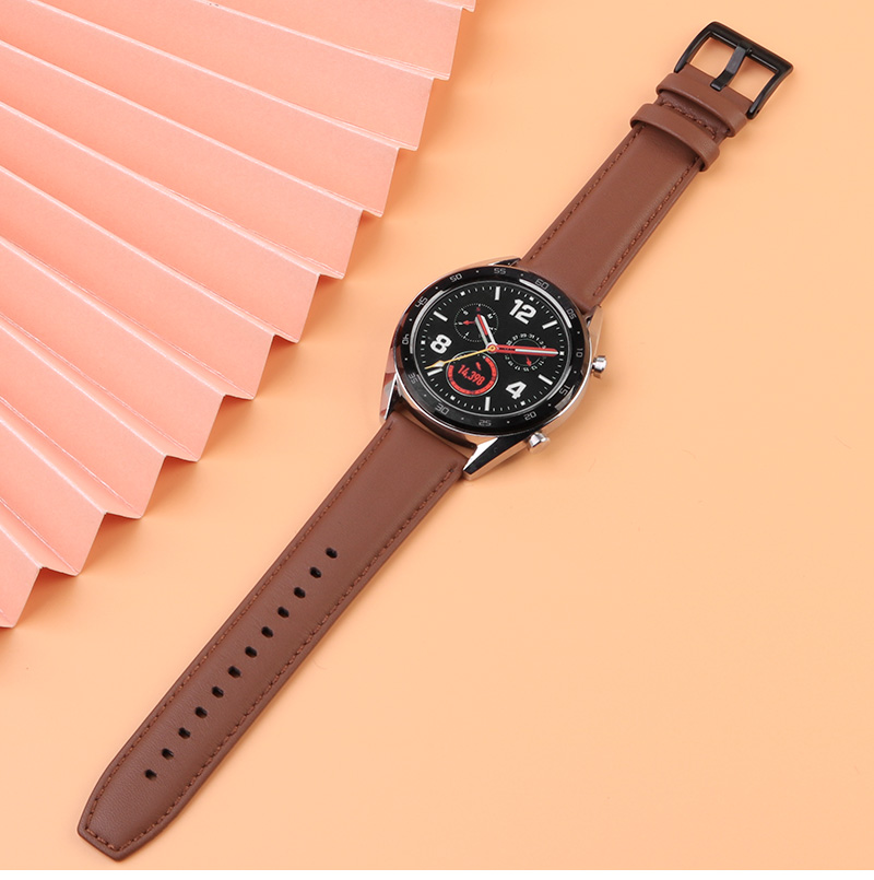 适配华为gt2手表带pro真皮表带46mm男gt2e通用荣耀magic2运动智能表带