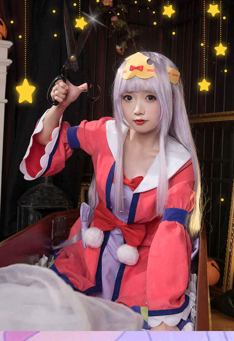 动漫在魔王城说晚安cos服栖夜莉丝公主可爱睡衣cosplay服装假发女鞋子