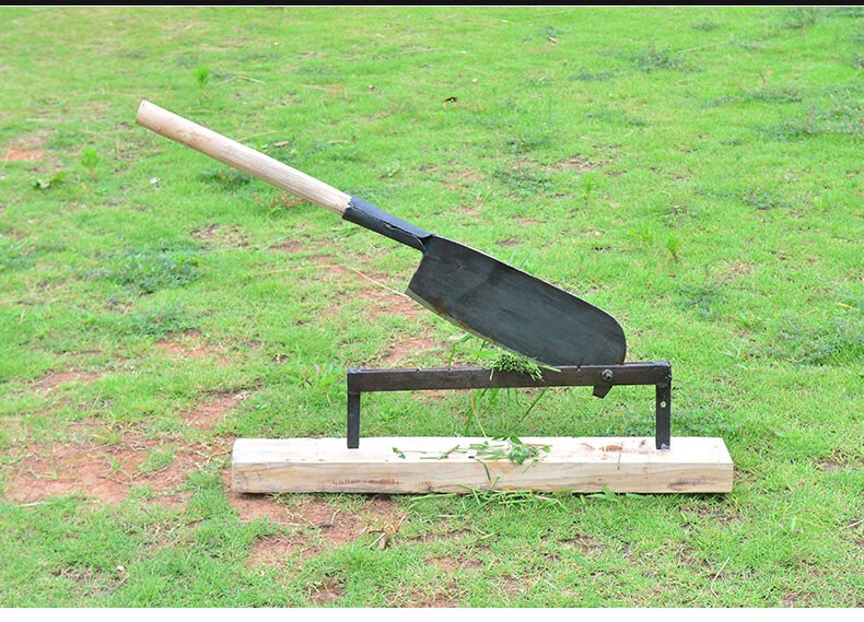 锻打老式手动铡刀家用药材铡刀灵芝切药刀铡草刀铡刀切草大闸刀 锰钢