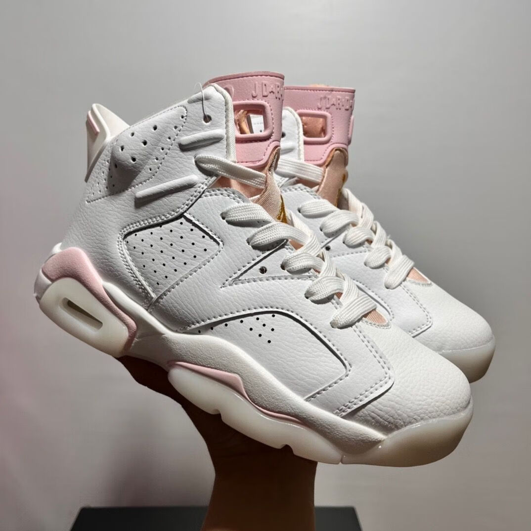 【官方旗舰】aj6气垫运动篮球鞋aj男女高帮同款军绿黑红磨砂街球鞋 aj