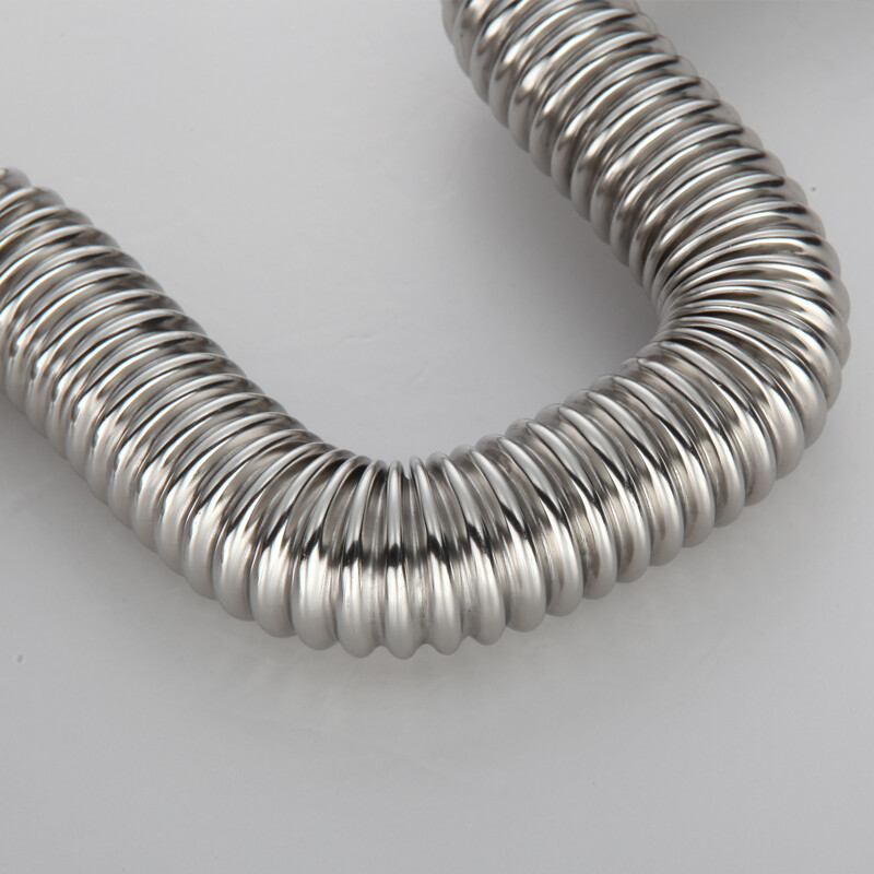 1寸波纹管304不锈钢热水器进水管一寸加厚冷热金属软管dn25 长度 10cm