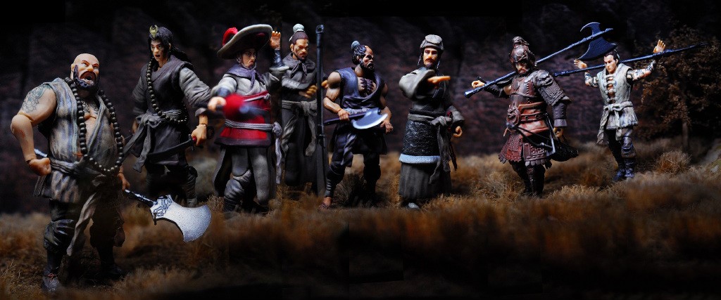 水浒传人物摆件 林冲公仔古装兵人模型3.