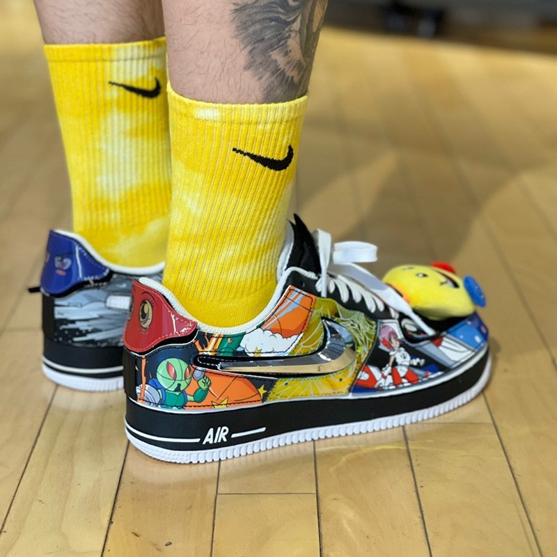 潮nike女鞋af1耐克男鞋板鞋空军一号airforce1二次元可拆卸魔术贴潮流