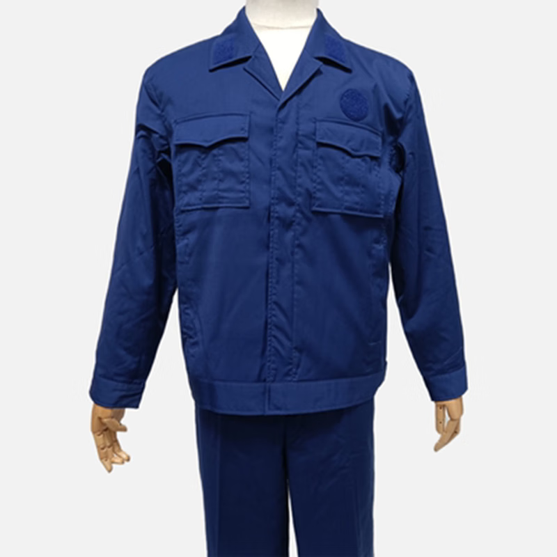 圆标火焰蓝春秋专职备勤服消xf防员冬备勤服套装训练服蓝色 专职春秋