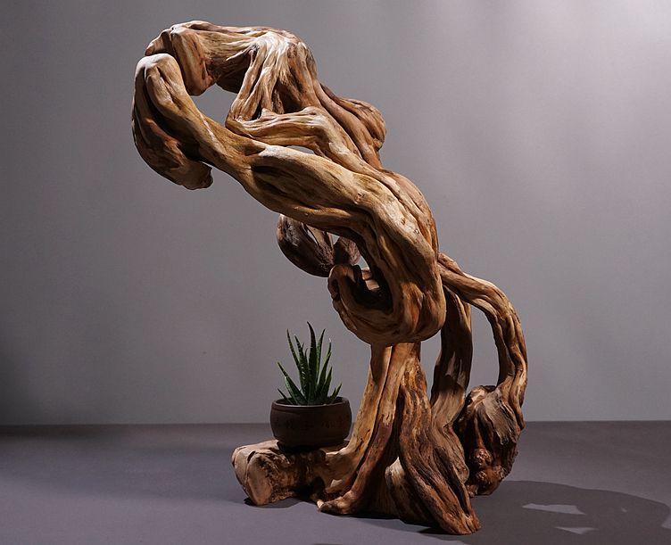 工匠时光风化枯木树根雕根艺底座电视柜软装饰品禅意摆件功夫茶道干