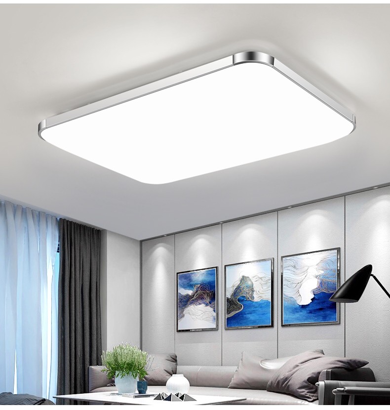 金幻客厅灯吸顶灯具套餐led长方形现代简约明亮卧室灯饰中卧室白光无