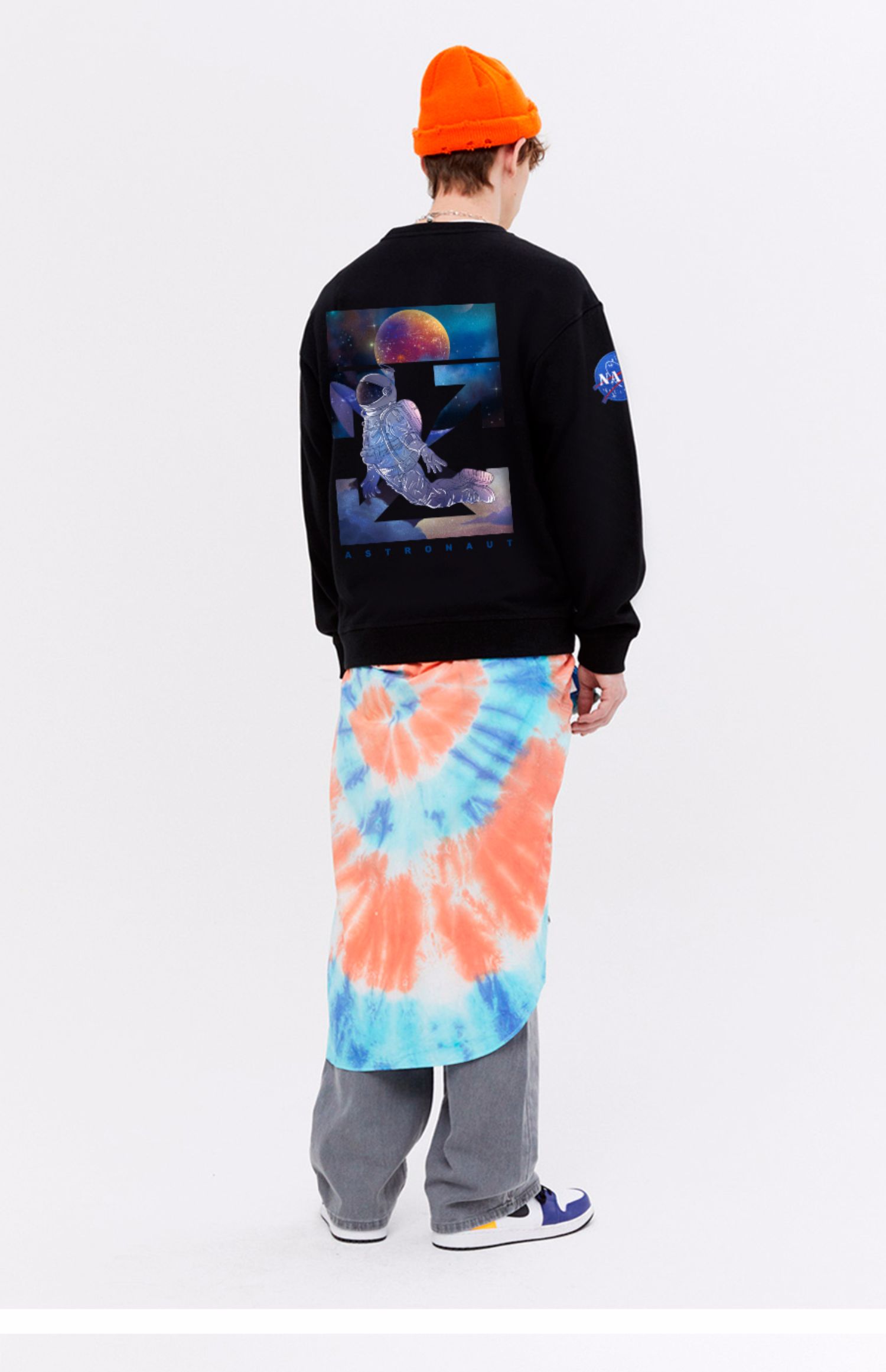 nasa宇航员卫衣联名ow涂鸦20ss旗舰店官网肖战同款衣服2022秋季