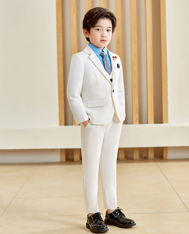 高端品质儿童西服套装花童礼服男王子服装男童西装小主持人钢琴演出服
