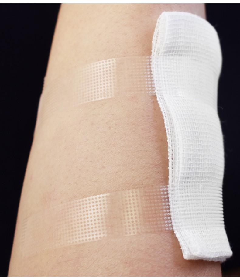 医用pe透明胶带透气手撕医疗过敏防3m长高粘度贴低敏药用压敏胶布棉布