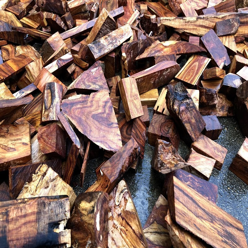 正宗保真海南碎料下角料随行手把件 dly紫檀家具雕刻原料 海南黄花梨