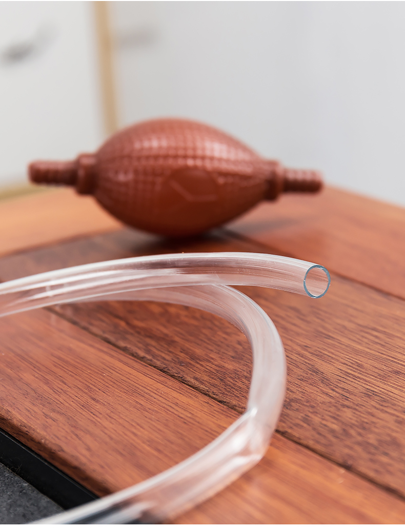 木语瓷缘茶盘排水管带吸水球硅胶转接头茶几出水管茶台茶具放水管防热