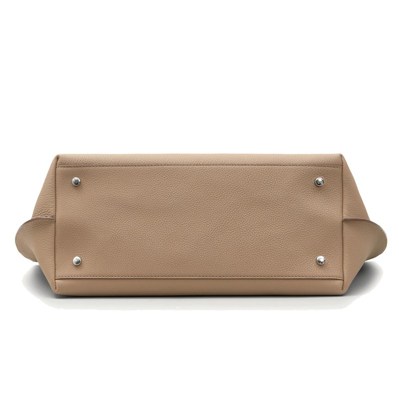 【情人节】tods托德斯奢侈品 tods女包手提包光滑皮质双提手中号购物