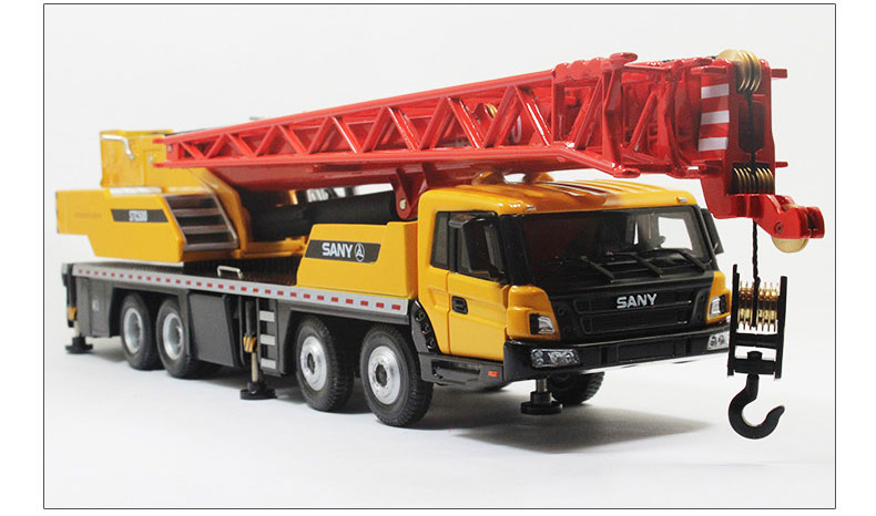 吊车起重机大型sany三一1:43 stc500轮胎式50吨级汽车工程车模型